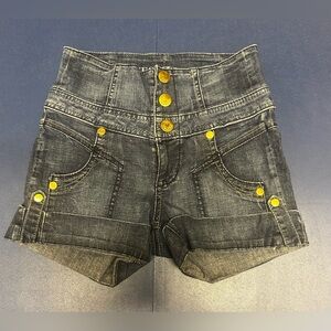 Guess jeans high waisted jeans shorts , size 23